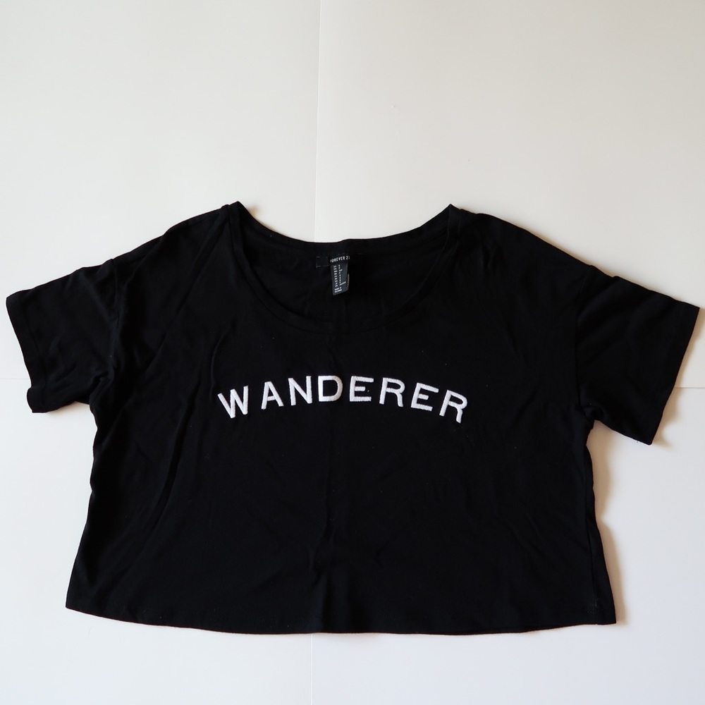 Wanderer forever 21 off the shoulder cropped top